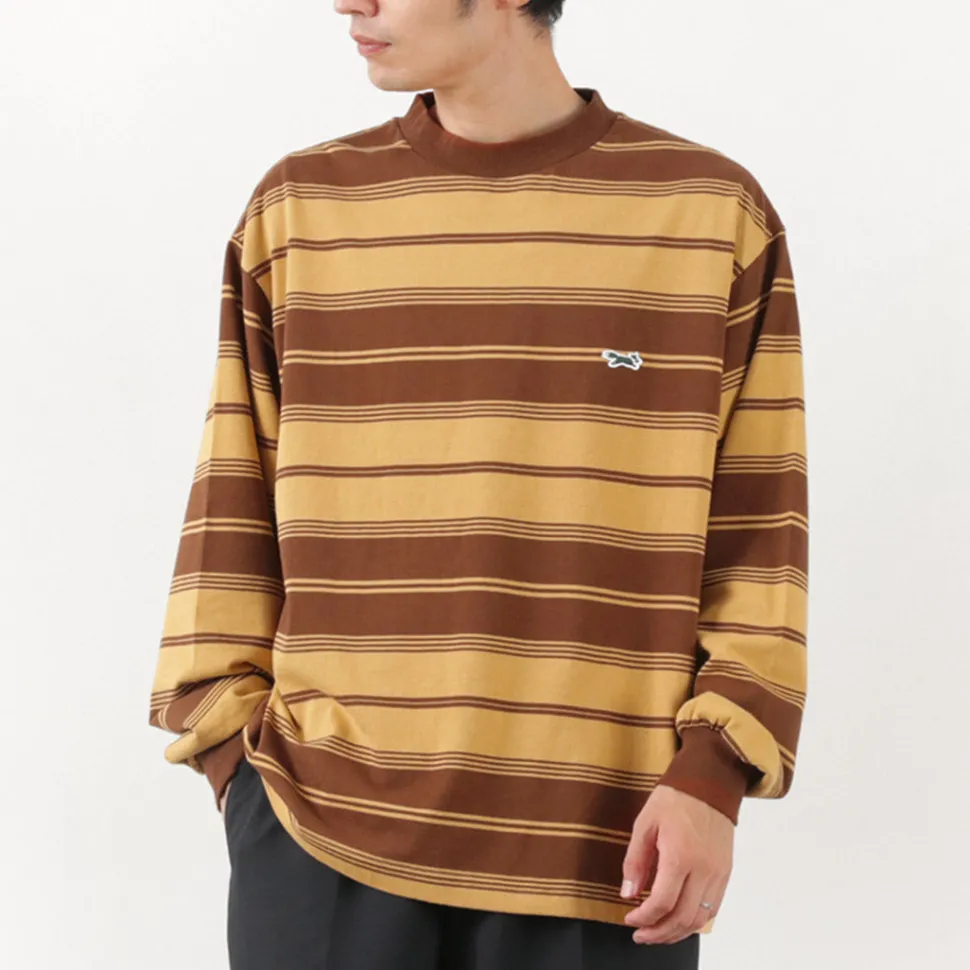 THE FOX / Fox Striped Crew Neck Long Sleeve T-Shirt