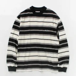 THE FOX / Fox Striped Crew Neck Long Sleeve T-Shirt