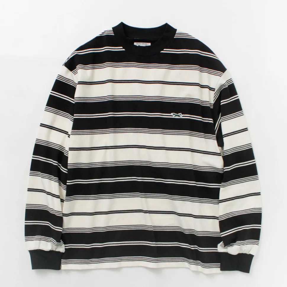 THE FOX / Fox Striped Crew Neck Long Sleeve T-Shirt