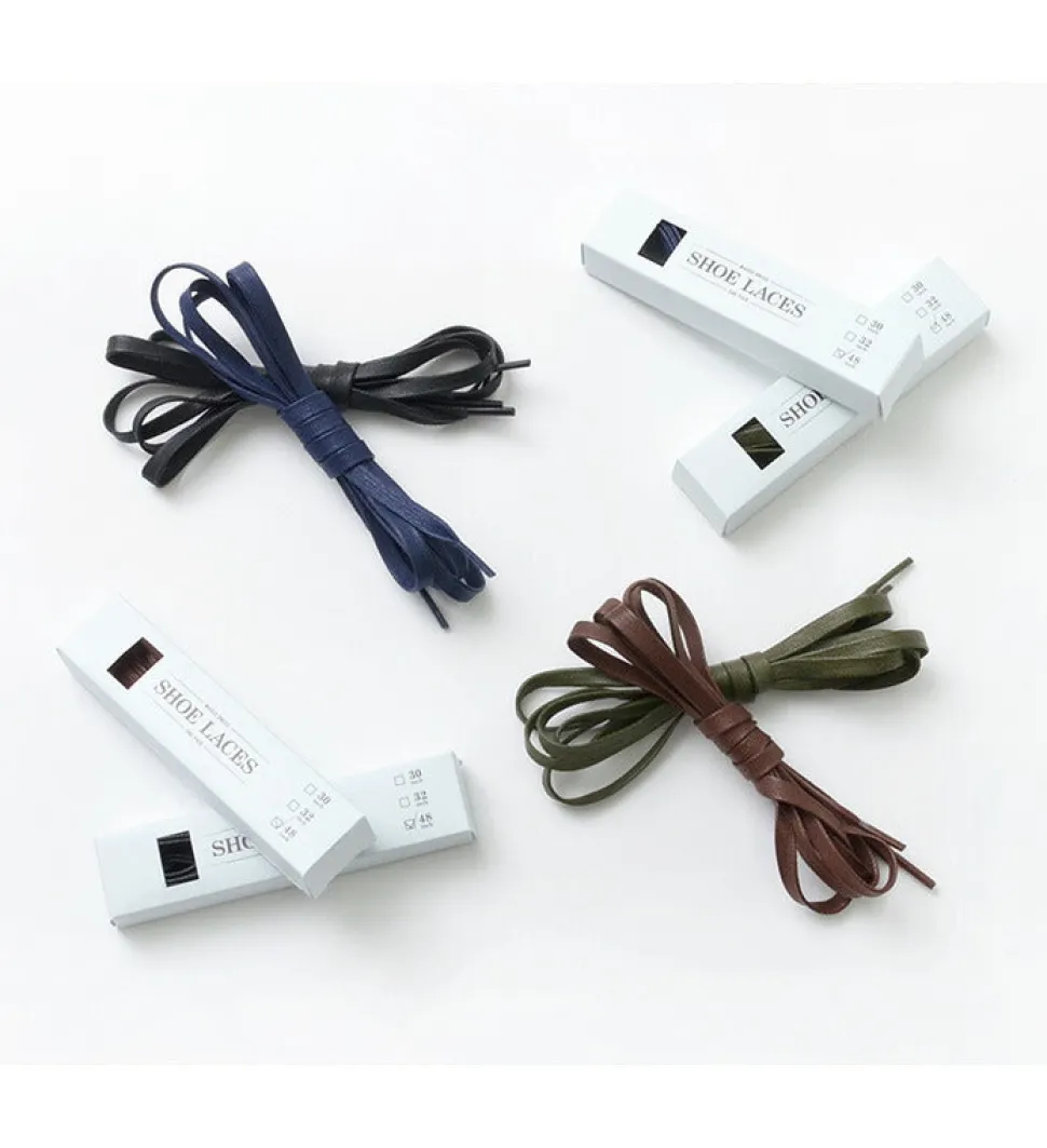 THIS IS... / Waxed Dress Flat Shoe Lace