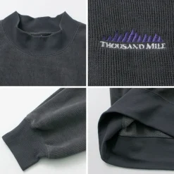 THOUSAND MILE / Knit Fleece Mock & Long Pants Setup