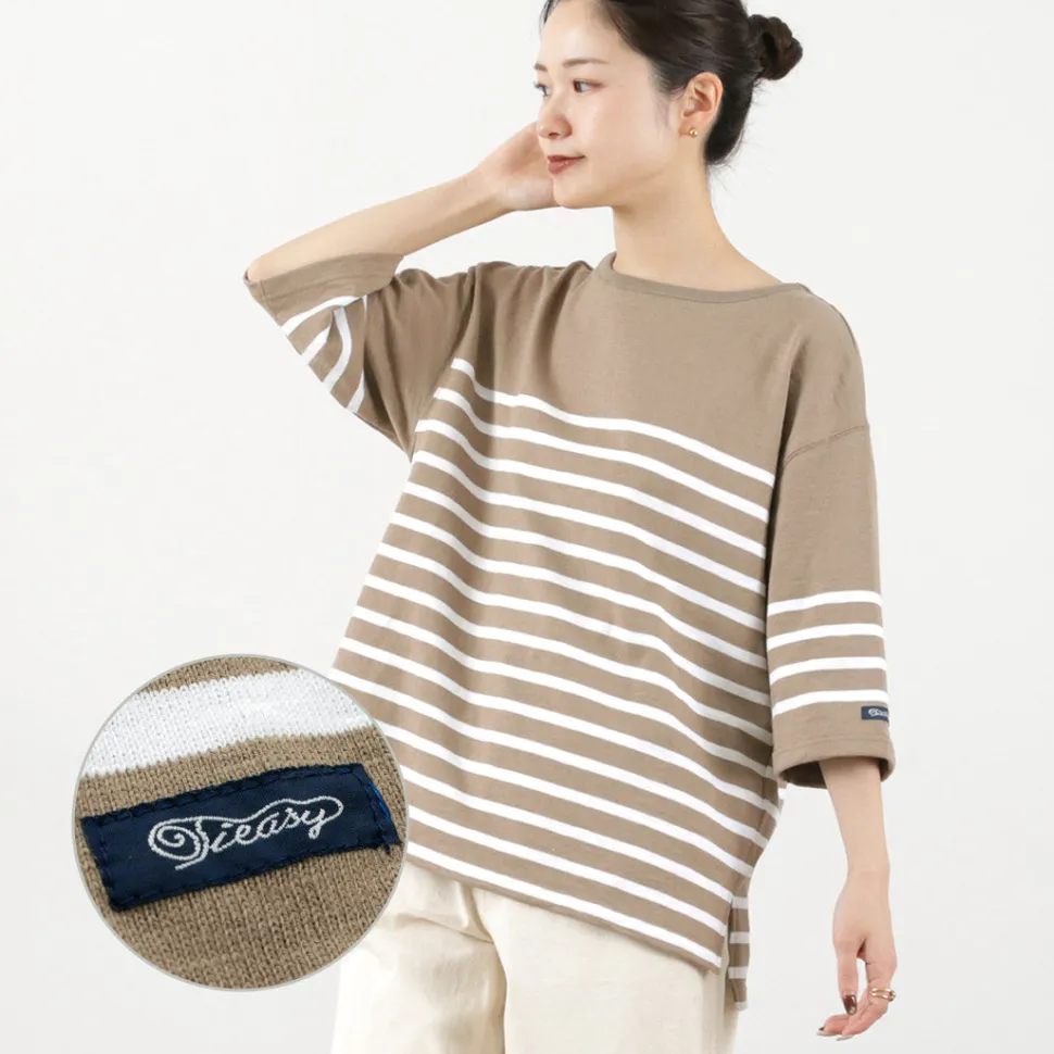 TIEASY / HDCS Big Katanuki Boat Neck T-Shirt