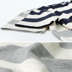 TIEASY / HDCS Boat neck S/S wide stripe basque shirt