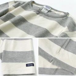 TIEASY / HDCS Boat neck S/S wide stripe basque shirt