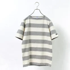 TIEASY / HDCS Boat neck S/S wide stripe basque shirt