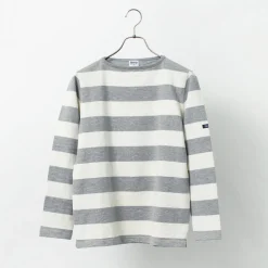 TIEASY / HDCS Boat neck wide stripe basque shirt