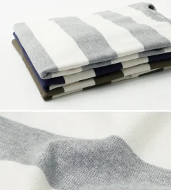 TIEASY / HDCS Boat neck wide stripe basque shirt