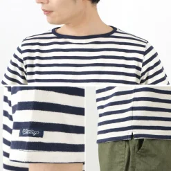 TIEASY / HDCS Boatneck Short Sleeve Striped Basque Shirt
