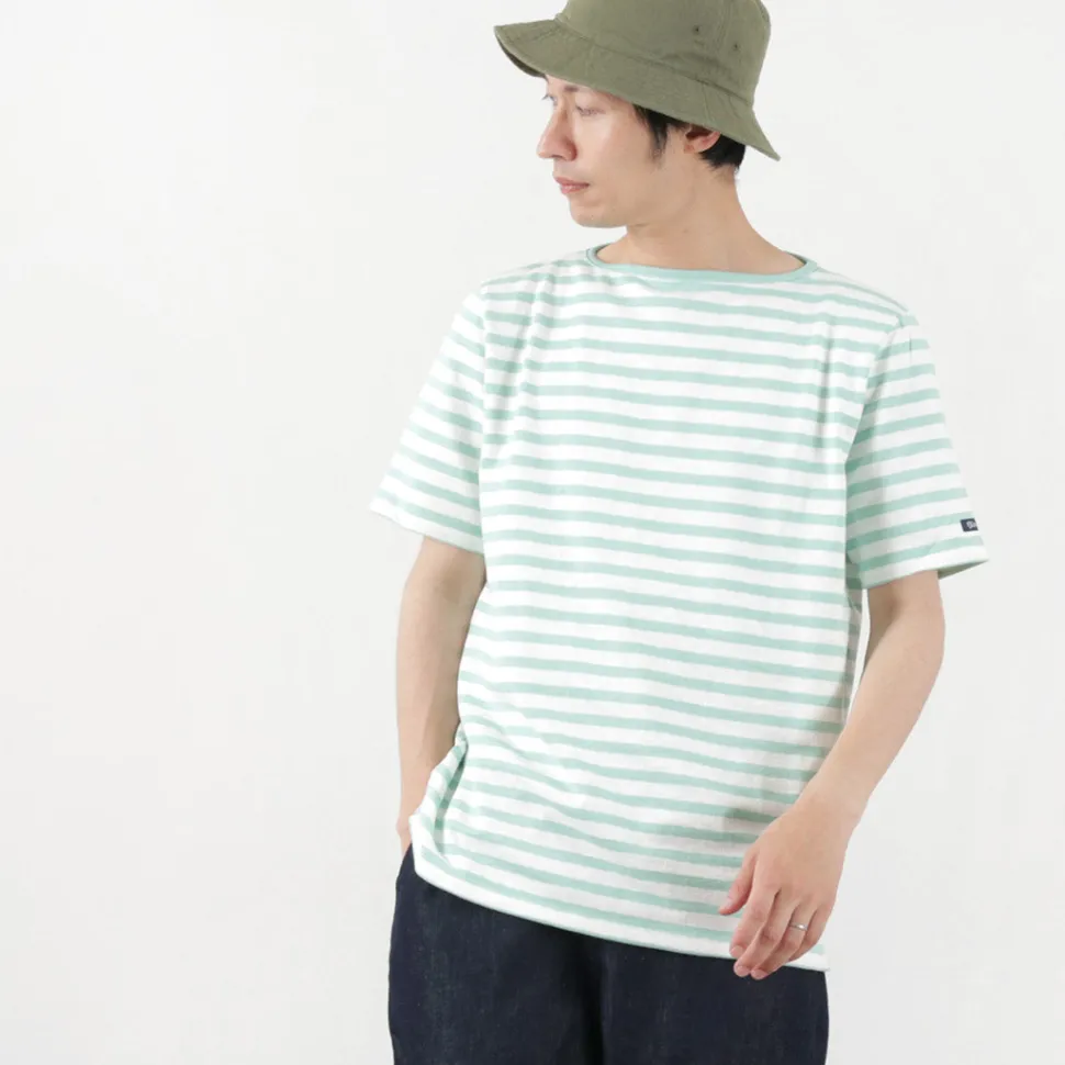 TIEASY / HDCS Boatneck Short Sleeve Striped Basque Shirt