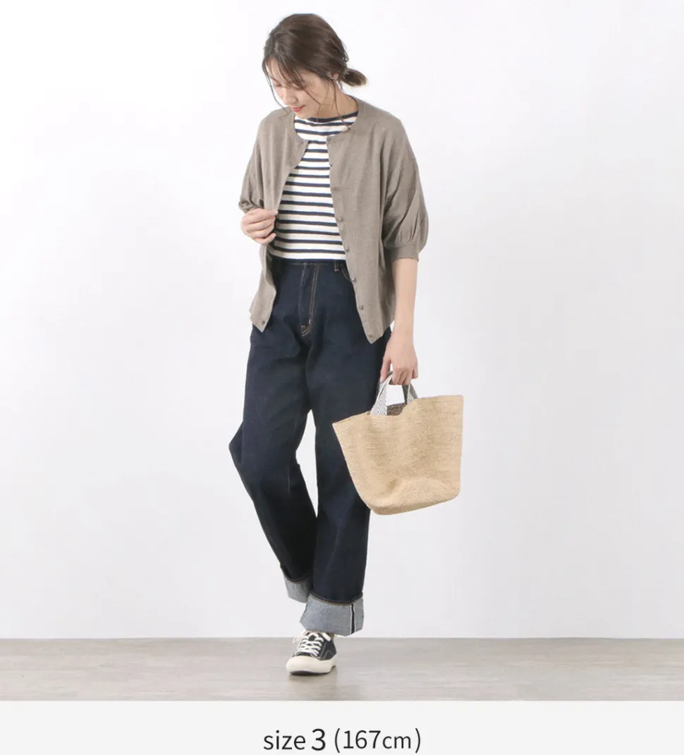 TIEASY / HDCS Boatneck Short Sleeve Striped Basque Shirt