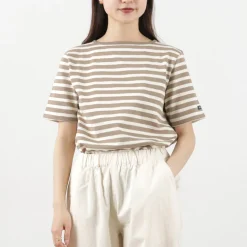 TIEASY / HDCS Boatneck Short Sleeve Striped Basque Shirt