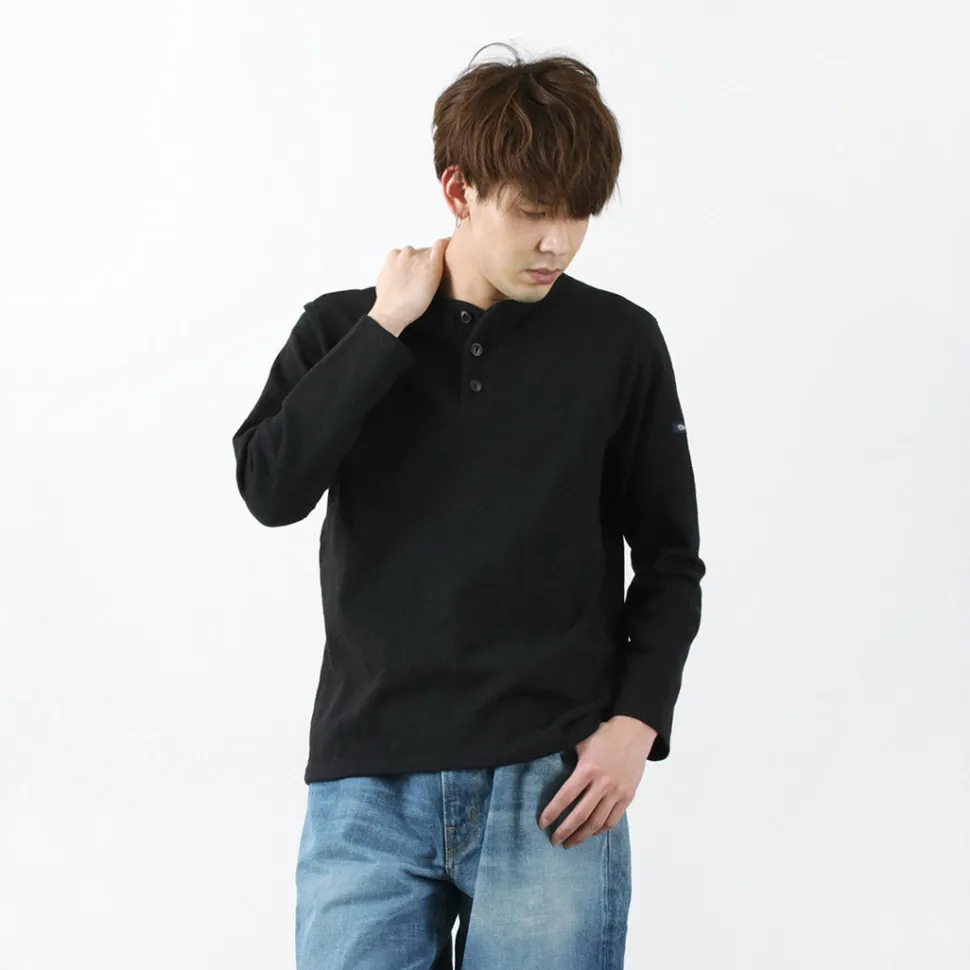 TIEASY / HDCS Henry neck long sleeve T-shirt