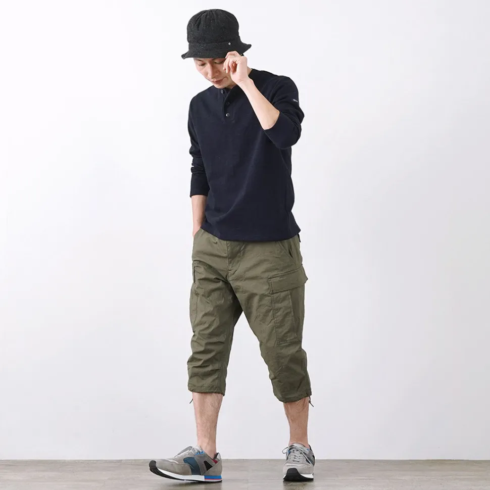 TIEASY / HDCS Henry neck long sleeve T-shirt