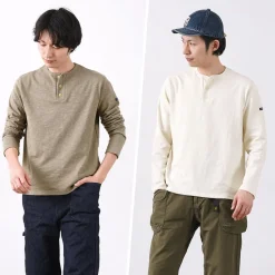 TIEASY / HDCS Henry neck long sleeve T-shirt