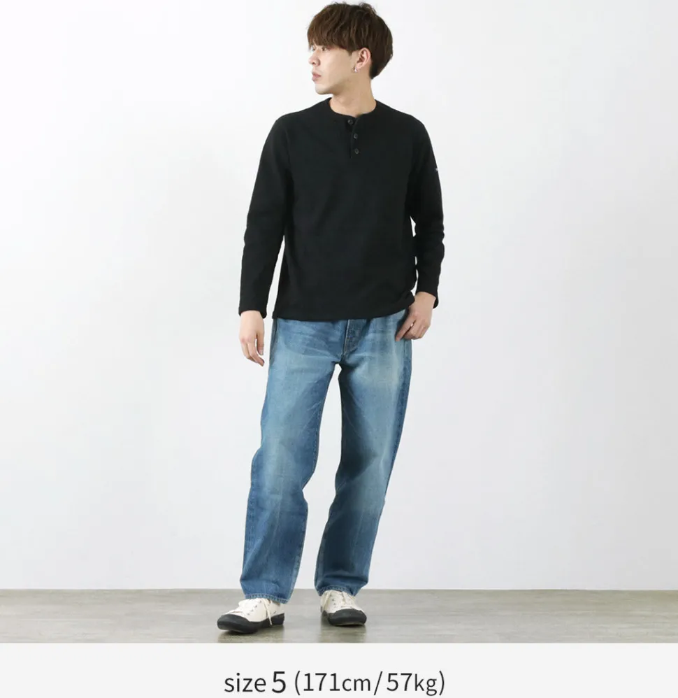 TIEASY / HDCS Henry neck long sleeve T-shirt