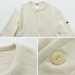 TIEASY / HDCS Henry neck long sleeve T-shirt