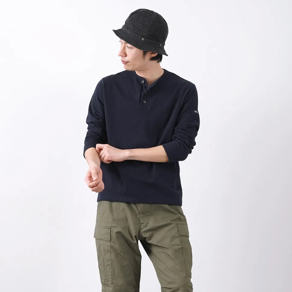 TIEASY / HDCS Henry neck long sleeve T-shirt