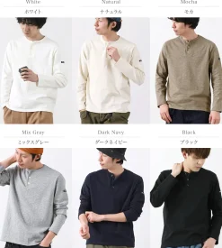 TIEASY / HDCS Henry neck long sleeve T-shirt