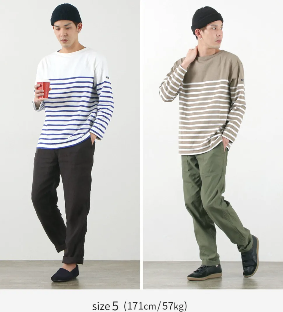 TIEASY / HDCS Katanuki striped basque shirt