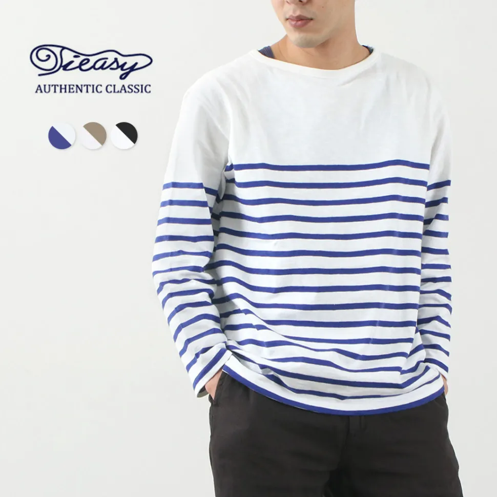TIEASY / HDCS Katanuki striped basque shirt