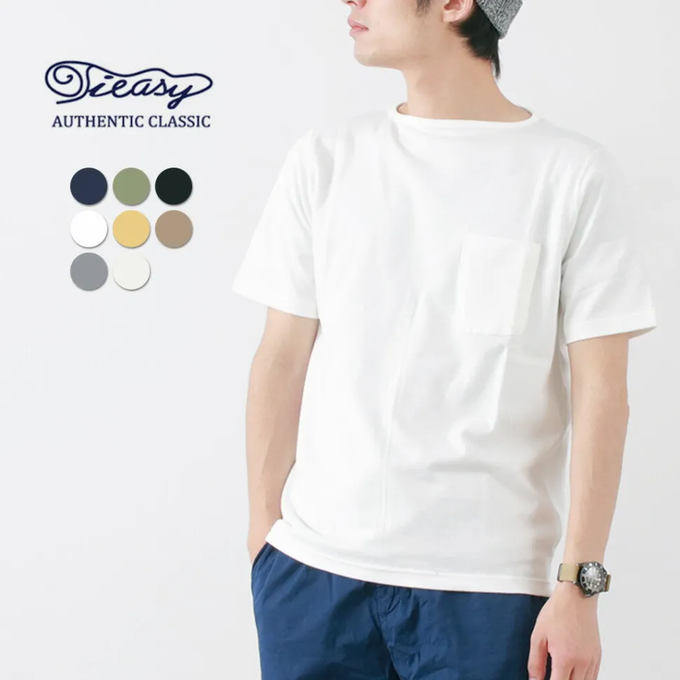 TIEASY / Summer Knit Pocket T-Shirt