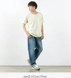 TIEASY / Summer Knits Henley Short Sleeve T-shirt