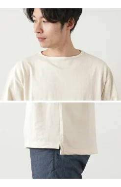 TIEASY / TE001SS HDCS Light Big Boat Neck T-Shirt