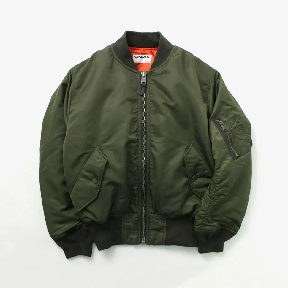TOP KHAKI / MA-1 Nylon Flight Jacket
