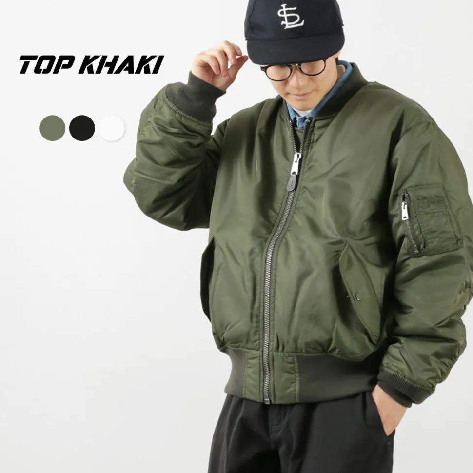 TOP KHAKI / MA-1 Nylon Flight Jacket