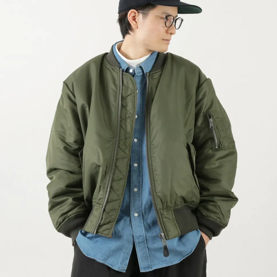 TOP KHAKI / MA-1 Nylon Flight Jacket