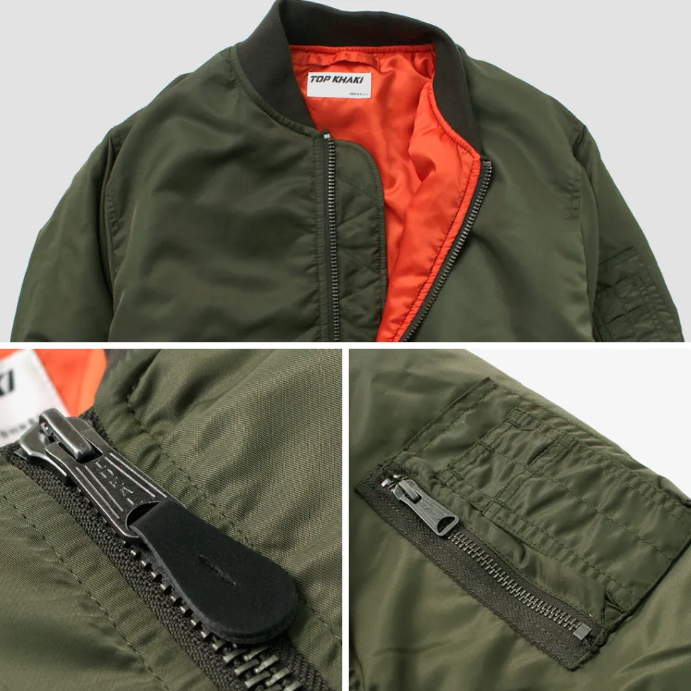 TOP KHAKI / MA-1 Nylon Flight Jacket