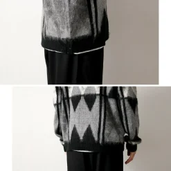 TOWN CRAFT / Vintage Jacquard Zip Cardigan