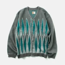 TOWN CRAFT / Vintage Pattern Shaggy Cardigan