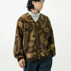 TOWN CRAFT / Vintage Pattern Shaggy Cardigan