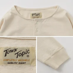 TOWN TOPIC / Ankle Henley L/S Tee