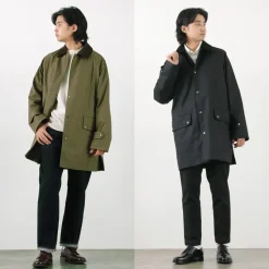 TRADITIONAL WEATHERWEAR / High Density Fabric Corduroy Collar Coat