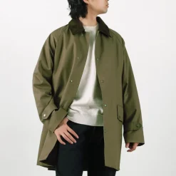 TRADITIONAL WEATHERWEAR / High Density Fabric Corduroy Collar Coat