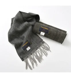 TWEED MILL / Lamb Wool Scarf Herringbone