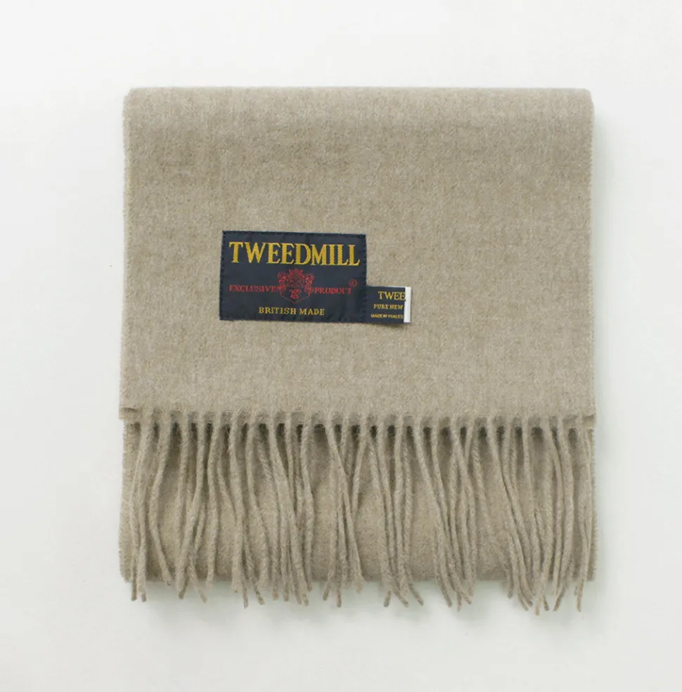 TWEED MILL / Lamb Wool Scarf Solid