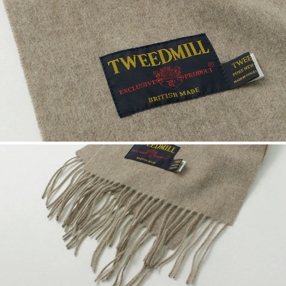 TWEED MILL / Lamb Wool Scarf Solid