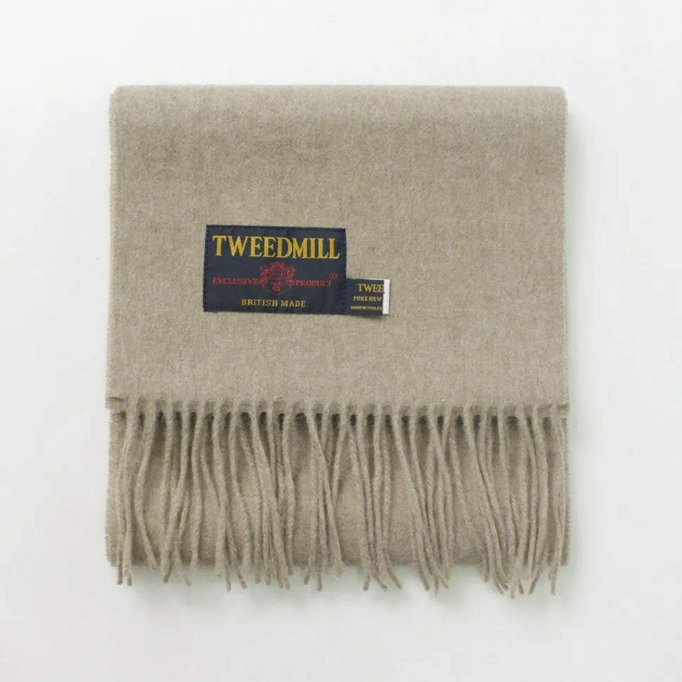 TWEED MILL / Lamb Wool Scarf Solid