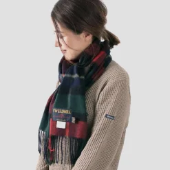 TWEED MILL / Lambs Wool Plaid Scarf