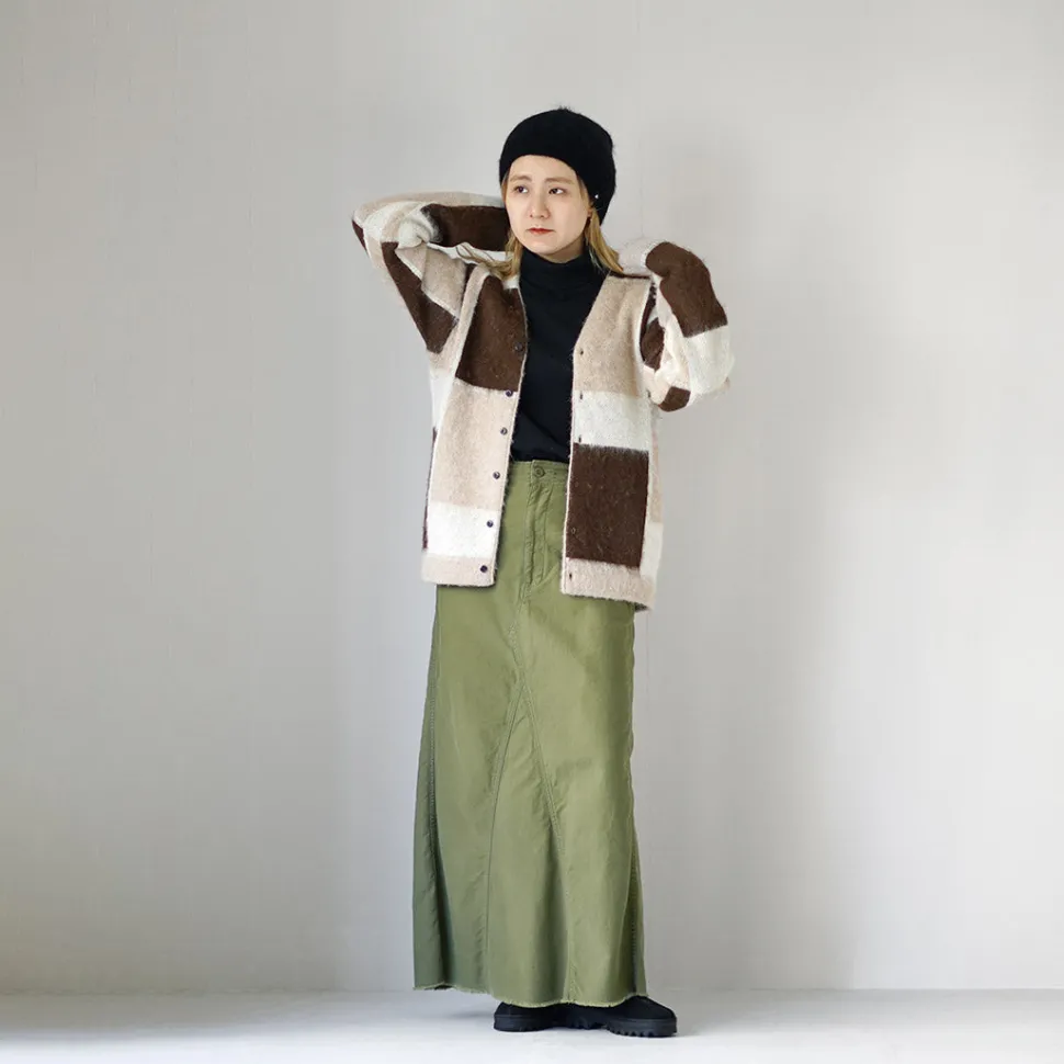 UNDYED / Jacquard Blush Cardigan Andaid Superfine Peruvian Alpaca