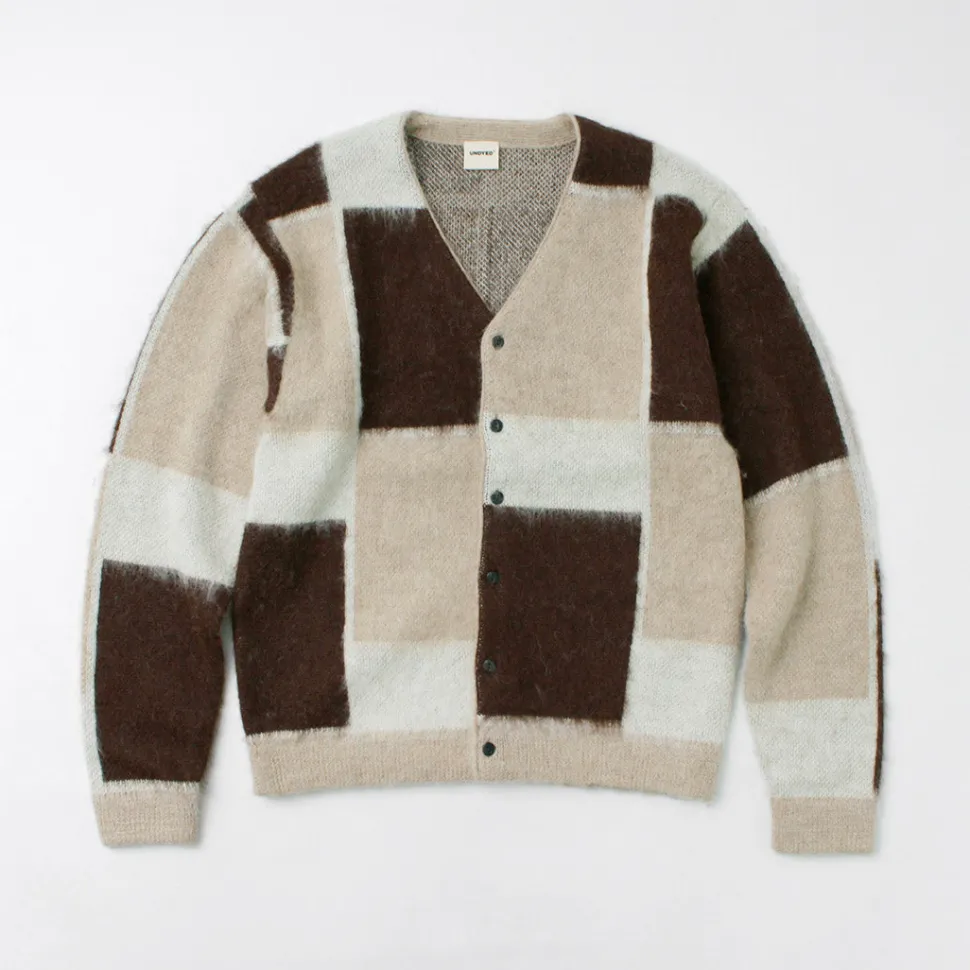 UNDYED / Jacquard Blush Cardigan Andaid Superfine Peruvian Alpaca