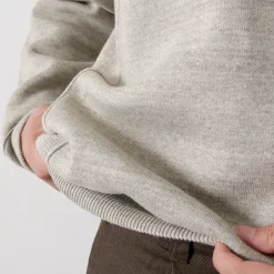 UNDYED / Knit Double Face Trim Crew Colored Organic Cotton