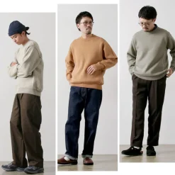 UNDYED / Knit Double Face Trim Crew Colored Organic Cotton