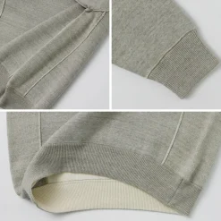 UNDYED / Knit Double Face Trim Crew Colored Organic Cotton