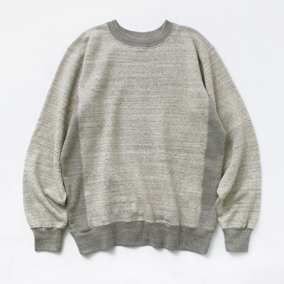 UNDYED / Lined Crew Neck Sweatshirt Colored Organic Cotton