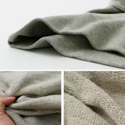 UNDYED / Lined Crew Neck Sweatshirt Colored Organic Cotton