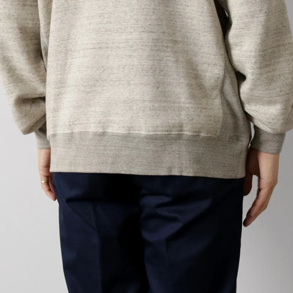 UNDYED / Lined Crew Neck Sweatshirt Colored Organic Cotton